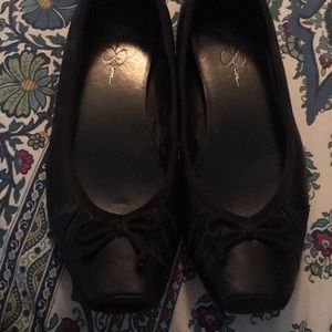 Jessica Simpson leather ballet flats